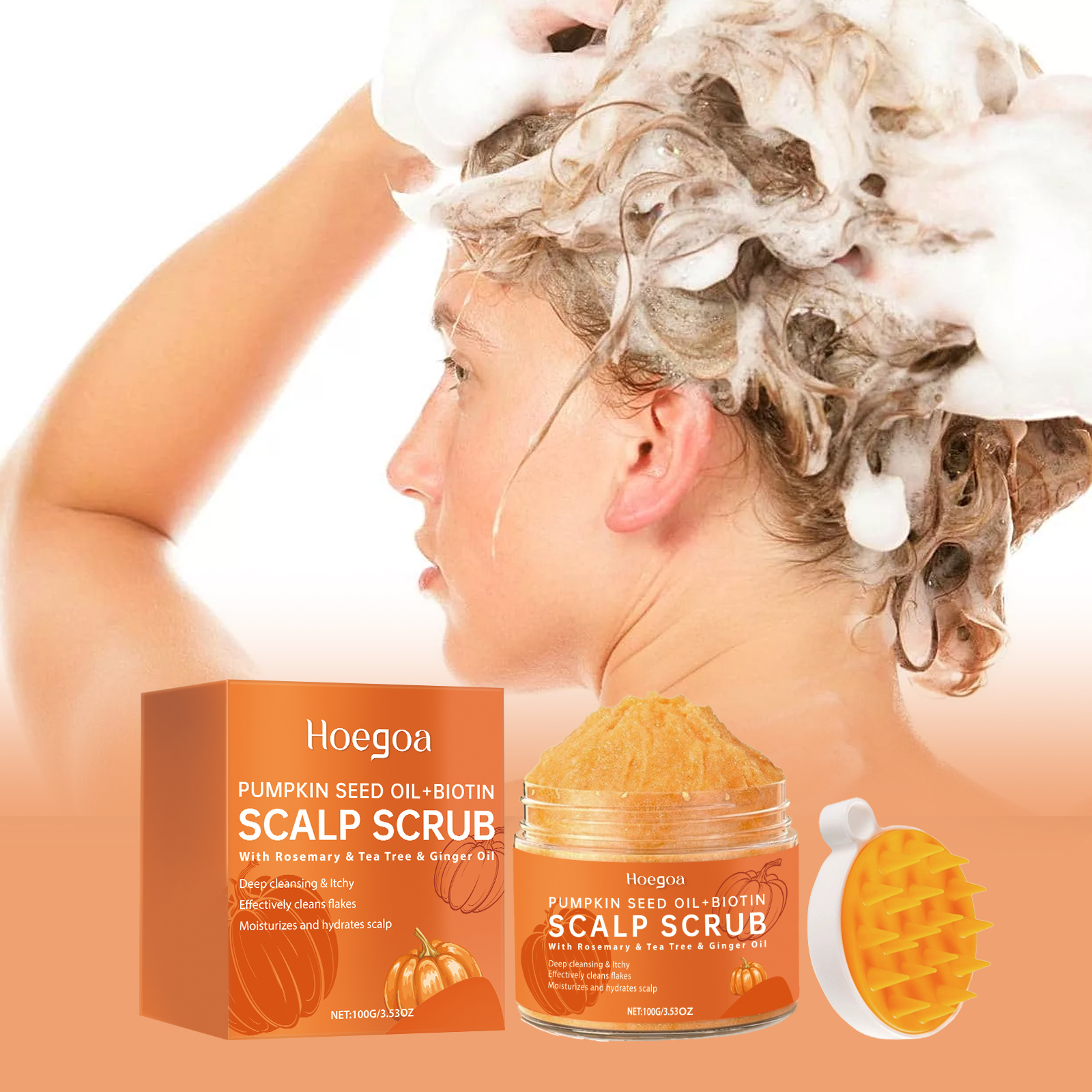 Scalp Scrub Exfoliant - Hoegoa Scalp Nourishing Scrub - Gentle