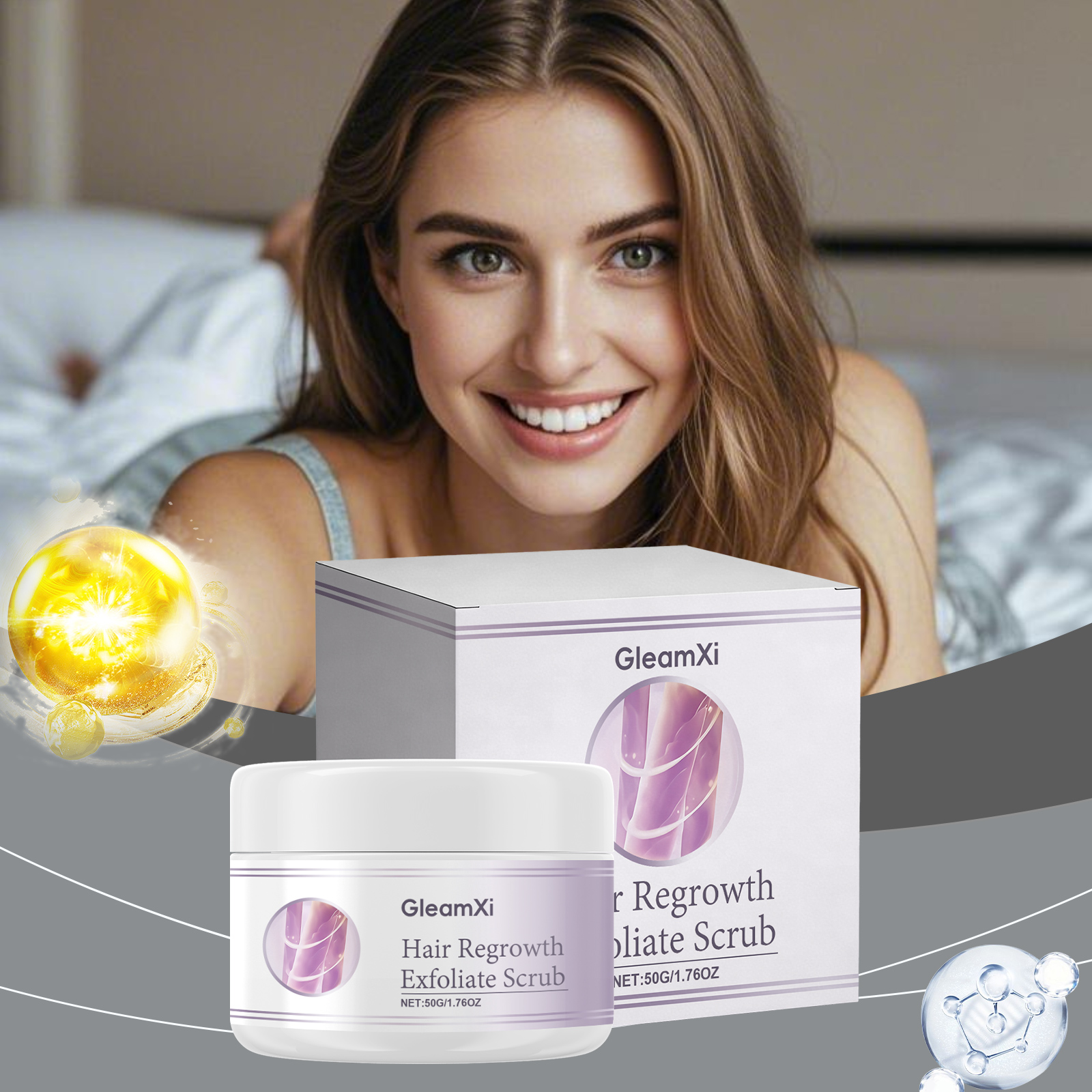 Scalp Scrub Exfoliant - Scalp Cleansing Exfoliating Scrub Gently Cleanses
