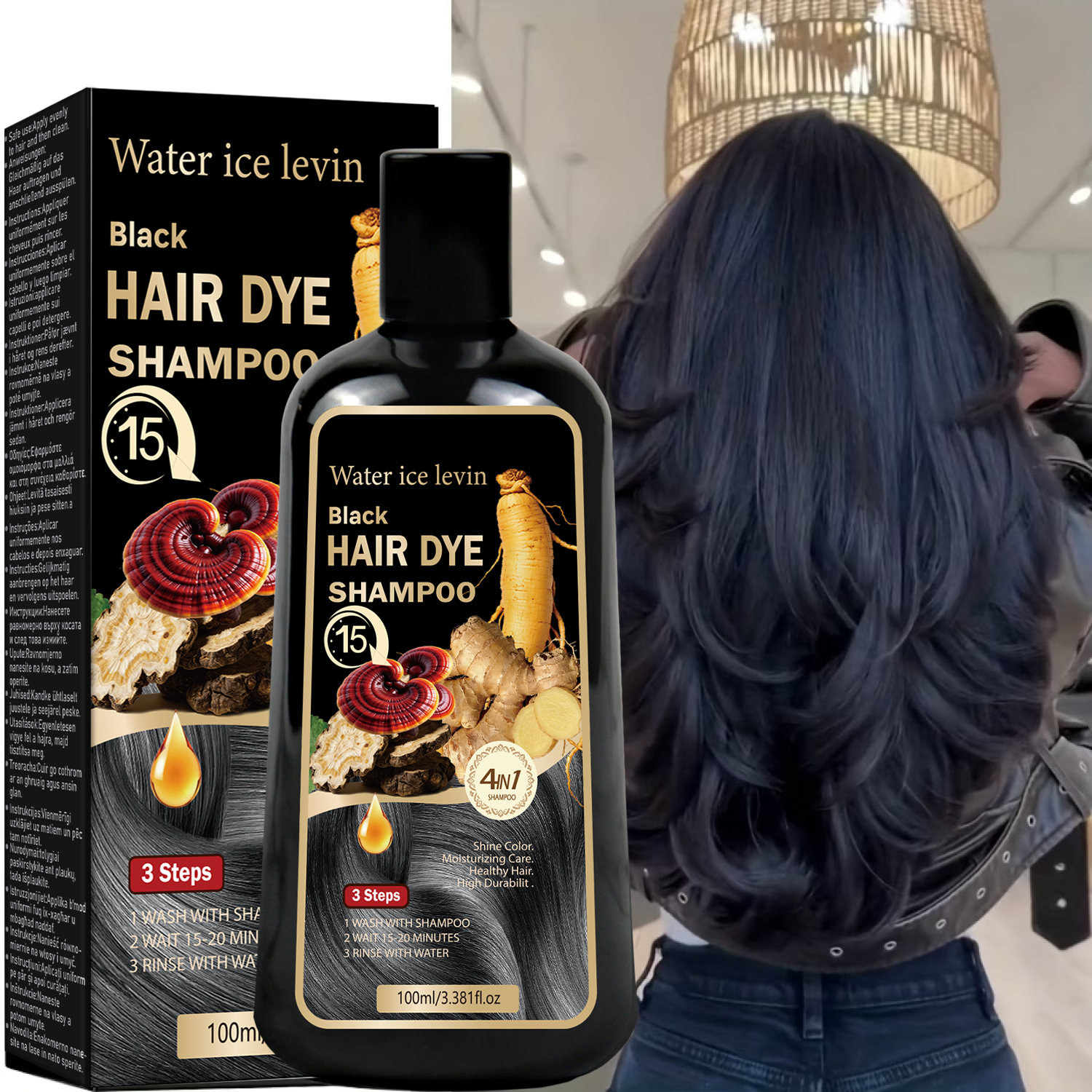 Hair Care Vitamin - Black Sesame Ginseng Reishi Hair Dye