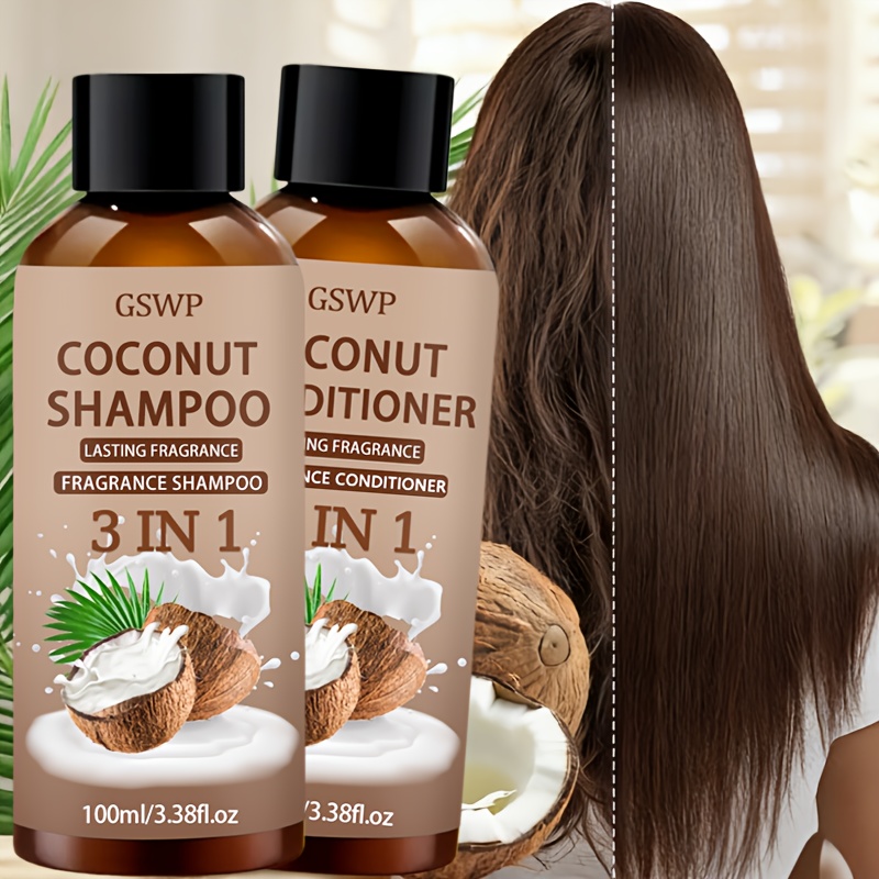 Hair Care Routine - GSWP 3-In-1 Coconut Shampoo and Conditioner