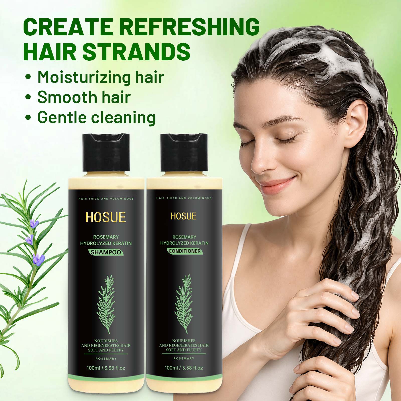 Hair Care Dandruff - Rosemary Hair Care Shampoo Conditioner Set
