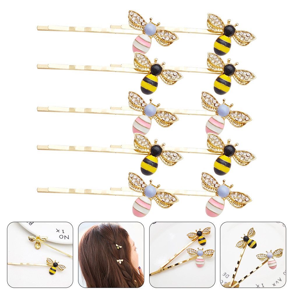 10Pcs Bee Hairpins Metal Bobby - огляд і ціна Bobby Pin Bulk
