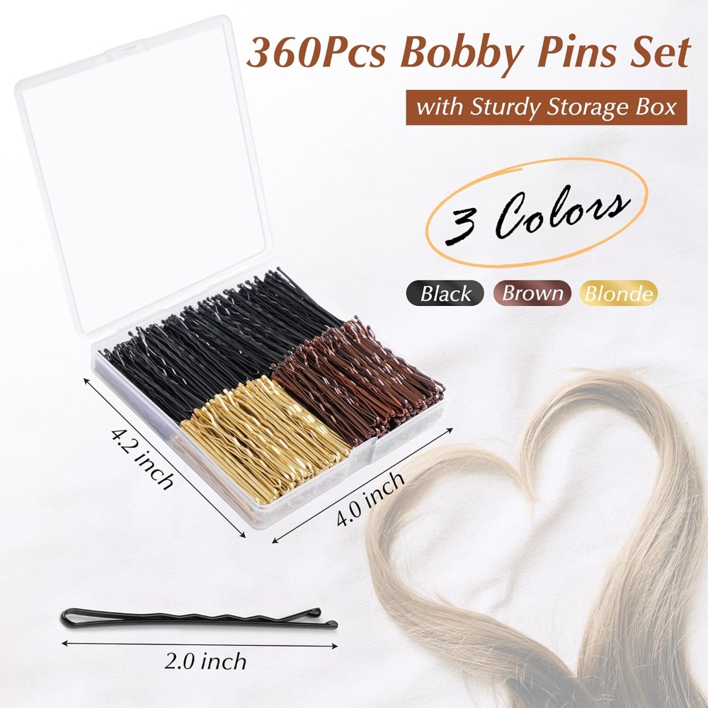 Bobby Pins 360 Pcs Brown Blond - огляд і ціна Bobby Pin Bulk