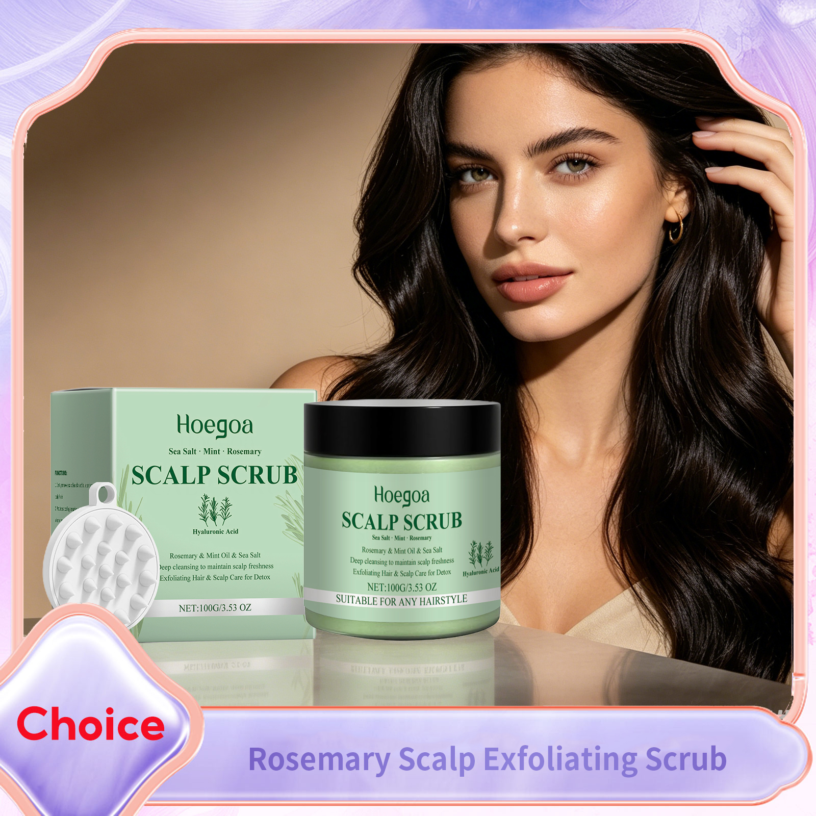 Rosemary Hair Care Scrub Cream - огляд і ціна Scalp Scrub Exfoliant