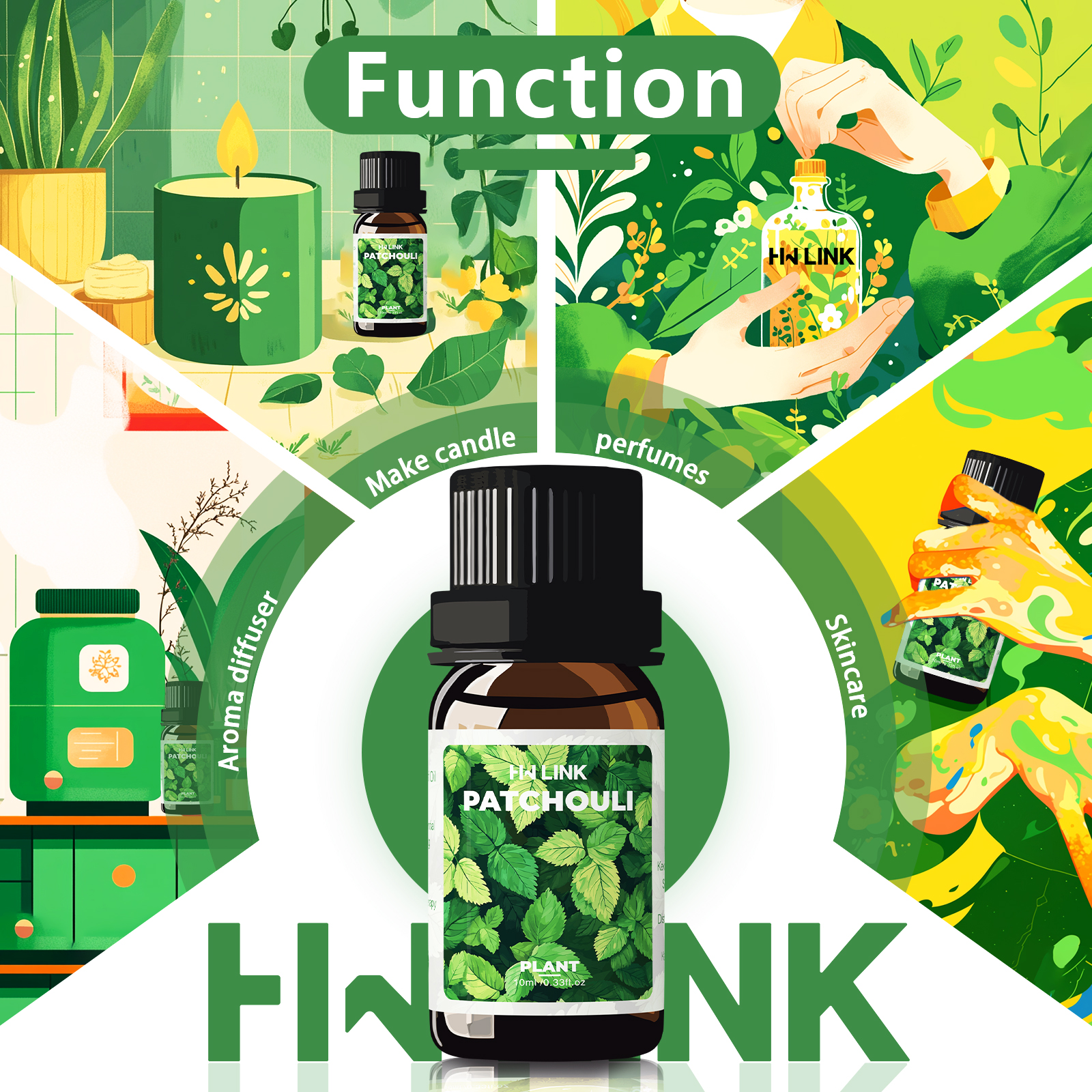 10ml Patchouli Essential Oils  - огляд і ціна Hair Care Nature