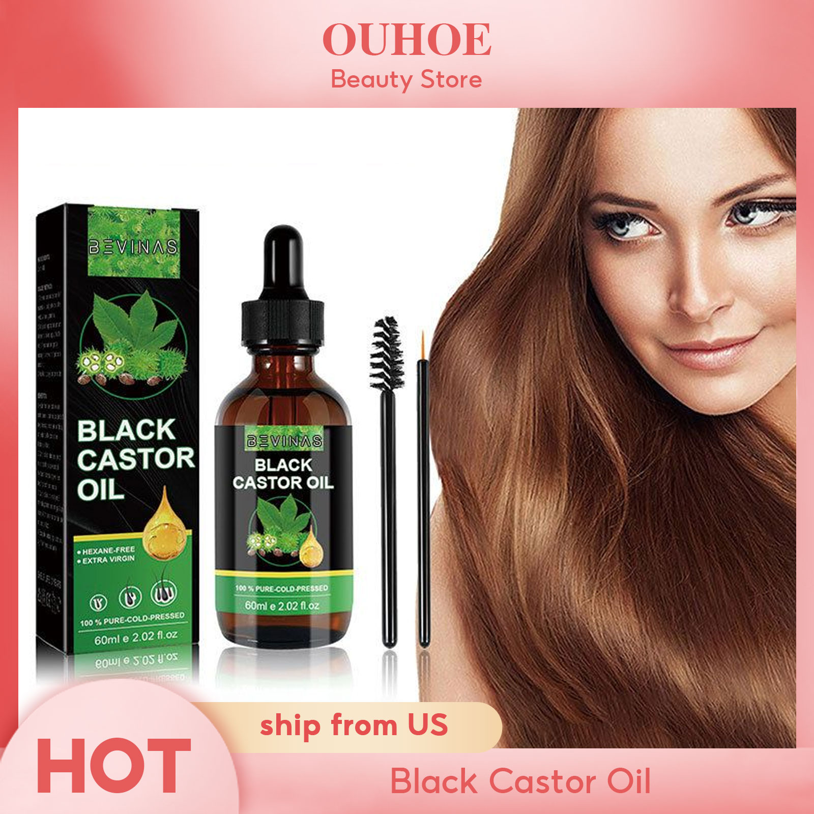 Black Castor Oil Nourishes Hai - огляд і ціна Hair Care Nature