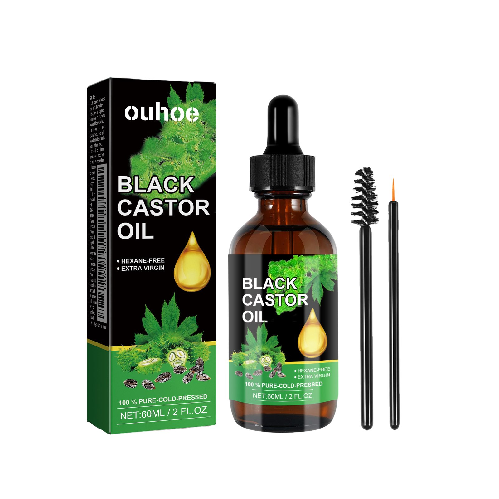 Black Castor Oil Nourishes Hai - огляд і ціна Hair Care Nature