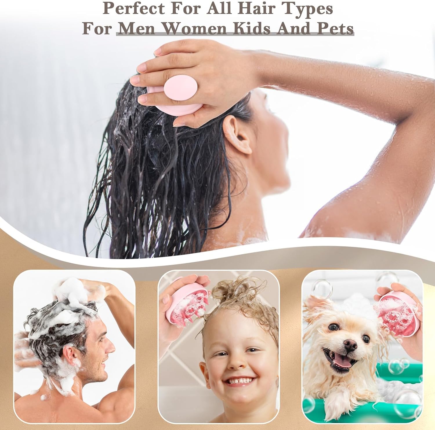 1PC Scalp Massage Brush Soft S - огляд і ціна Scalp Scrub Exfoliant