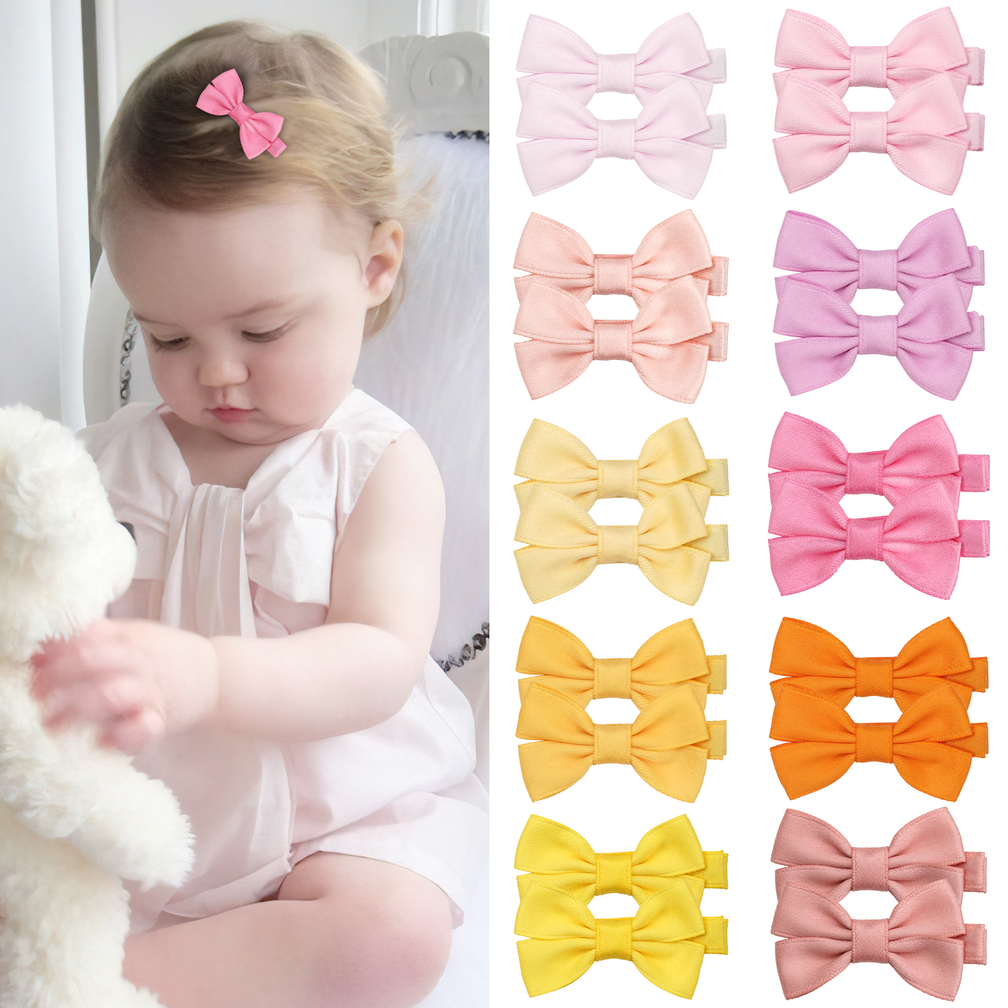 12/20 Pcs 2Inch Baby Hair Bows - огляд і ціна Hair Care Baby