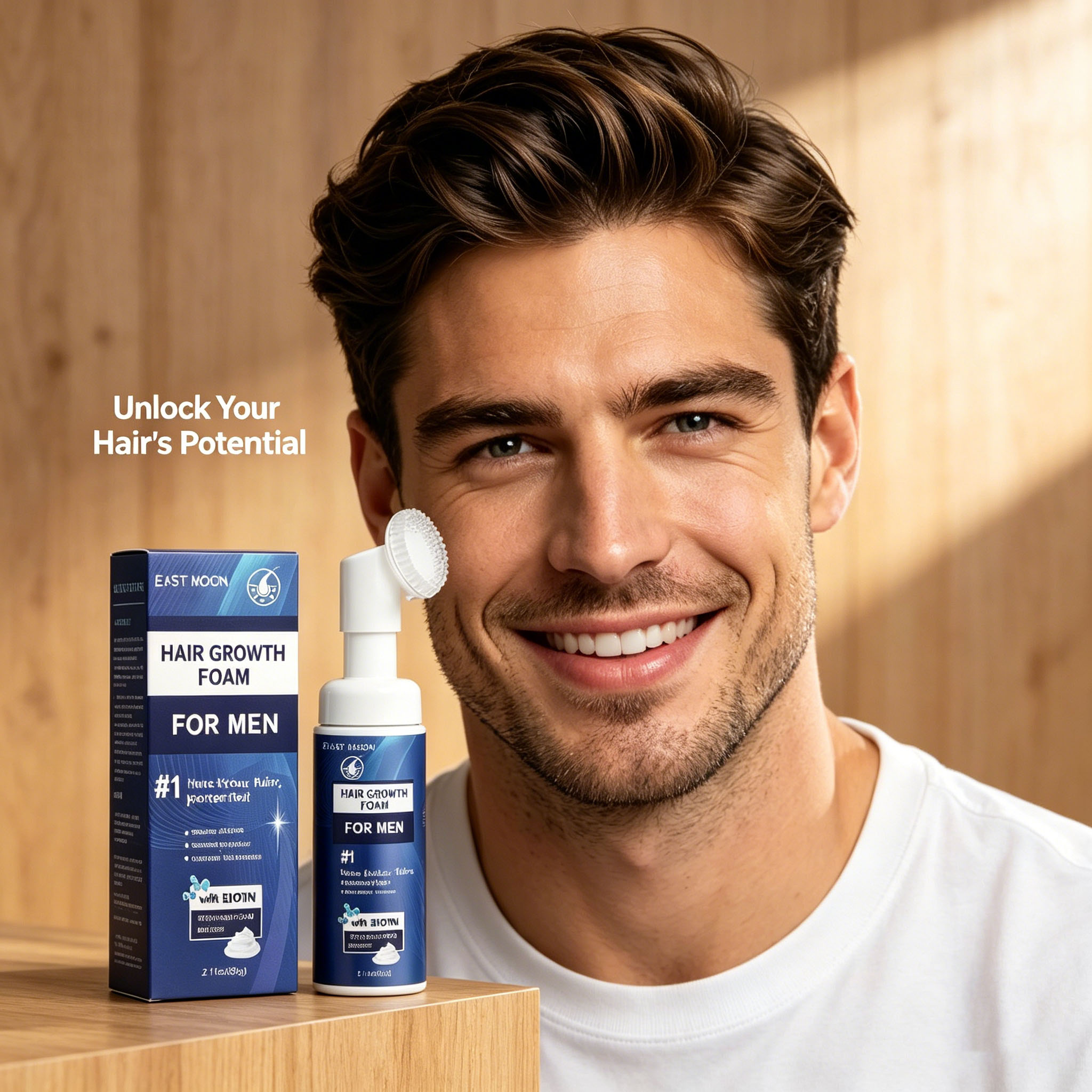 Hair Growth Foam Silicone Brus - огляд і ціна Hair Care Nature