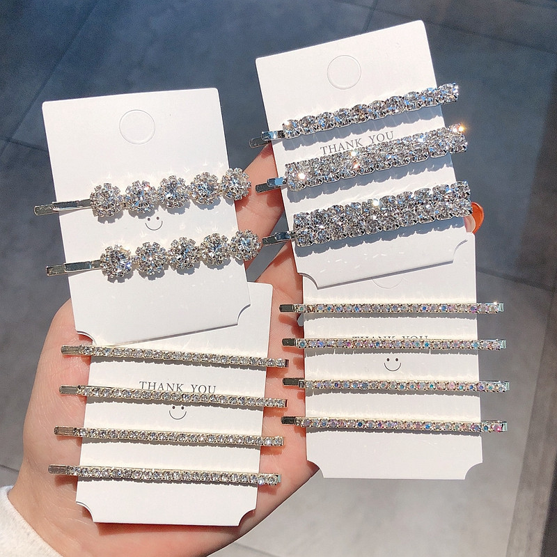 Crystal Side Bangs Hair Clips  - огляд і ціна Bobby Pin Bulk