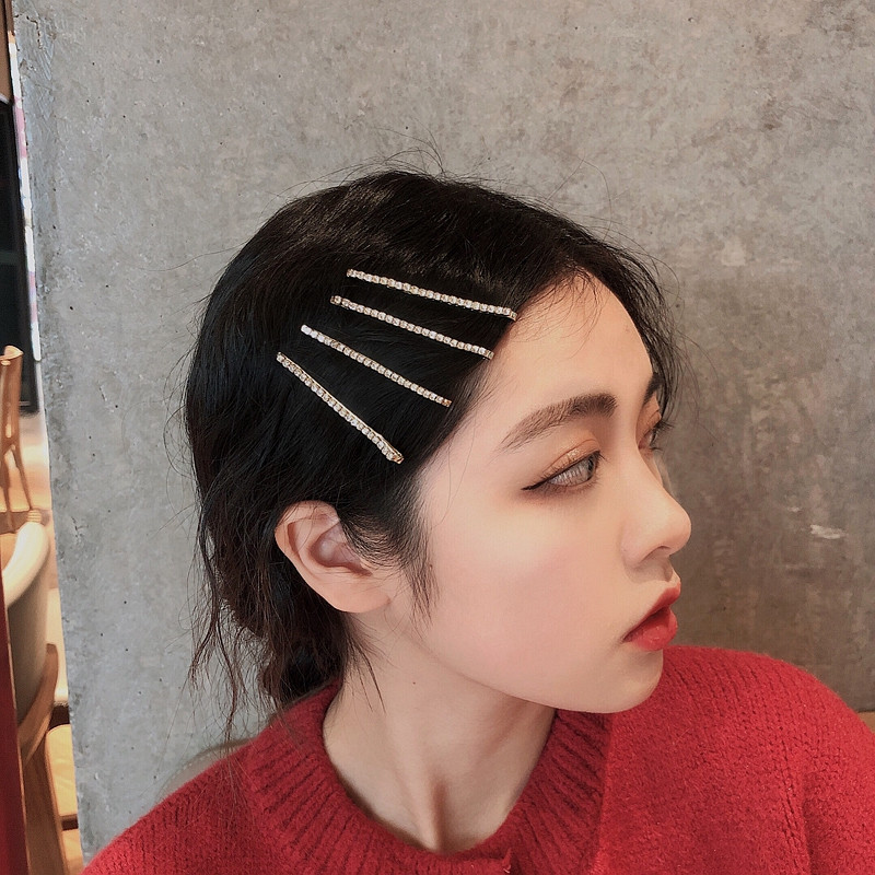 Crystal Side Bangs Hair Clips  - огляд і ціна Bobby Pin Bulk