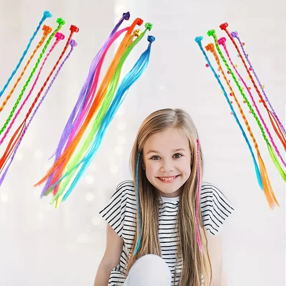 18Pcs Colorful Hair Extensions - огляд і ціна Bobby Pin Bulk