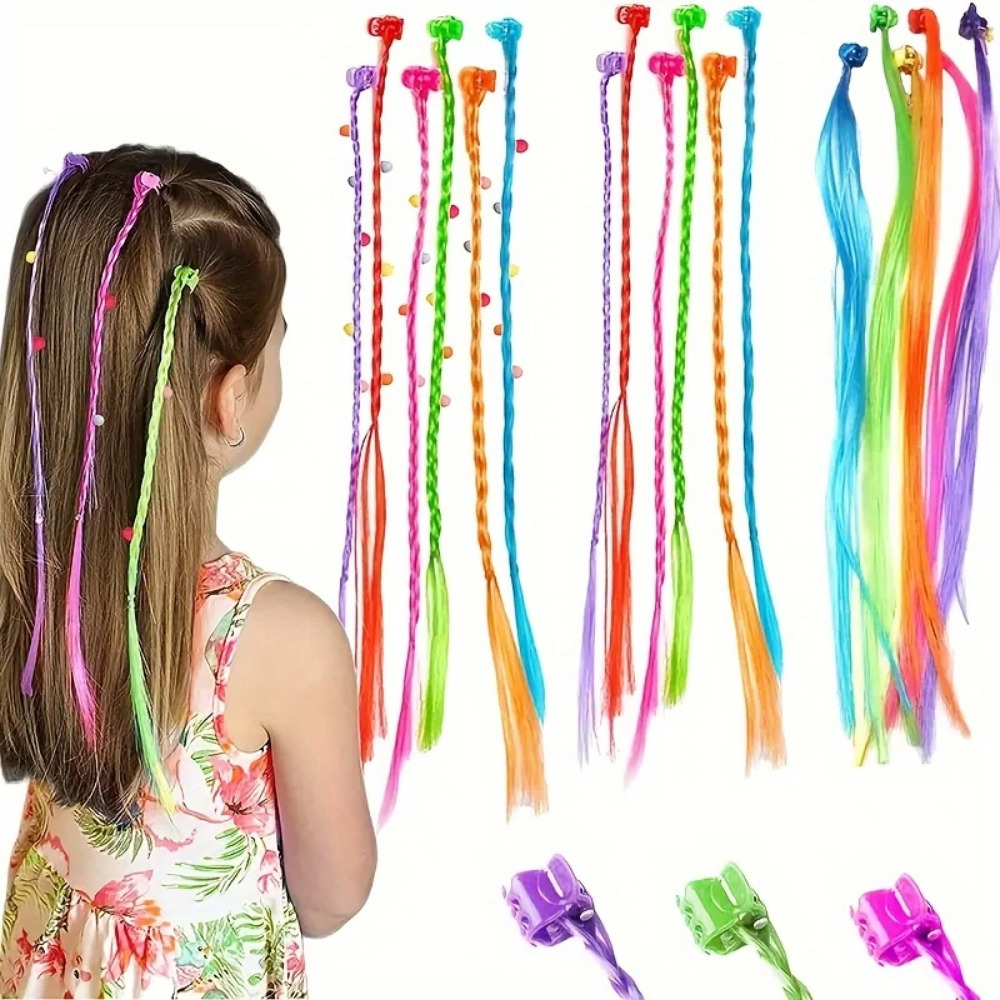18Pcs Colorful Hair Extensions - огляд і ціна Bobby Pin Bulk