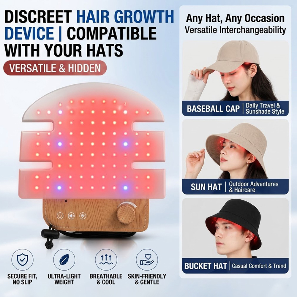 LED Hair Growth Cap Red Blue L - огляд і ціна Hair Care Routine