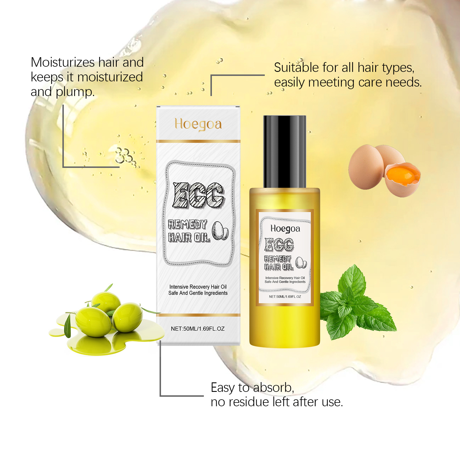 Egg Remedy Hair Oil Restore So - огляд і ціна Hair Care Nature
