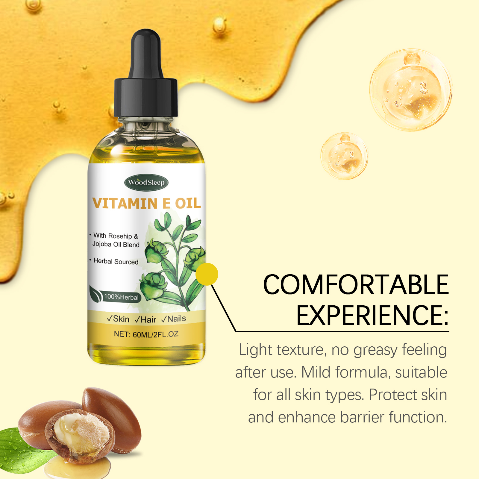 60ml Natural Vitamin E Essenti - огляд і ціна Hair Care Vitamin