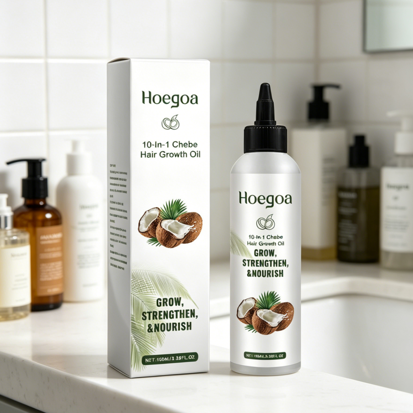 Hoegoa Chebe Hair Growth Oil F - огляд і ціна Hair Care Nature