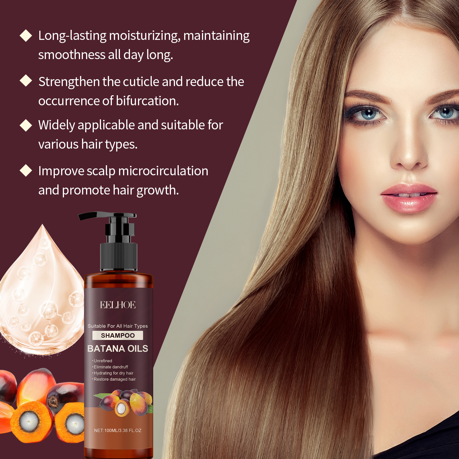 Organic Batana Hair Shampoo Ge - огляд і ціна Hair Care Dandruff