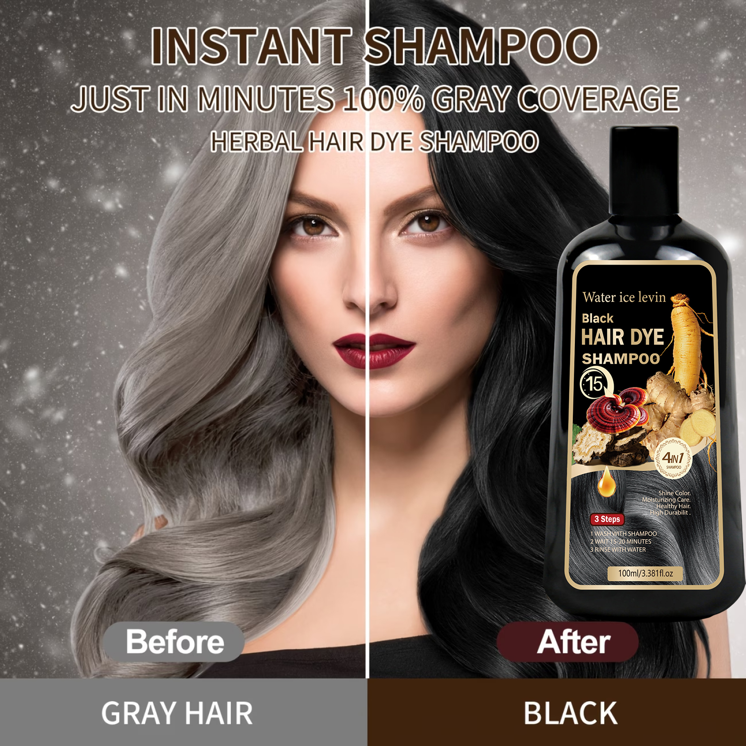 Black Sesame Ginseng Reishi Ha - огляд і ціна Hair Care Vitamin