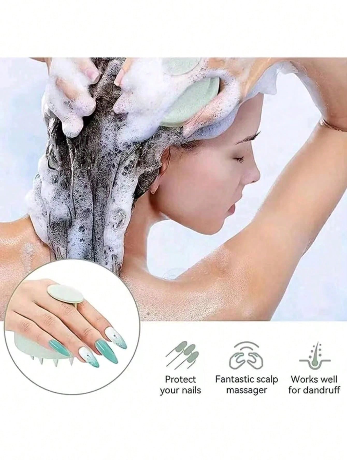 1PC Silicone Shampoo Brush Hea - огляд і ціна Hair Care Routine