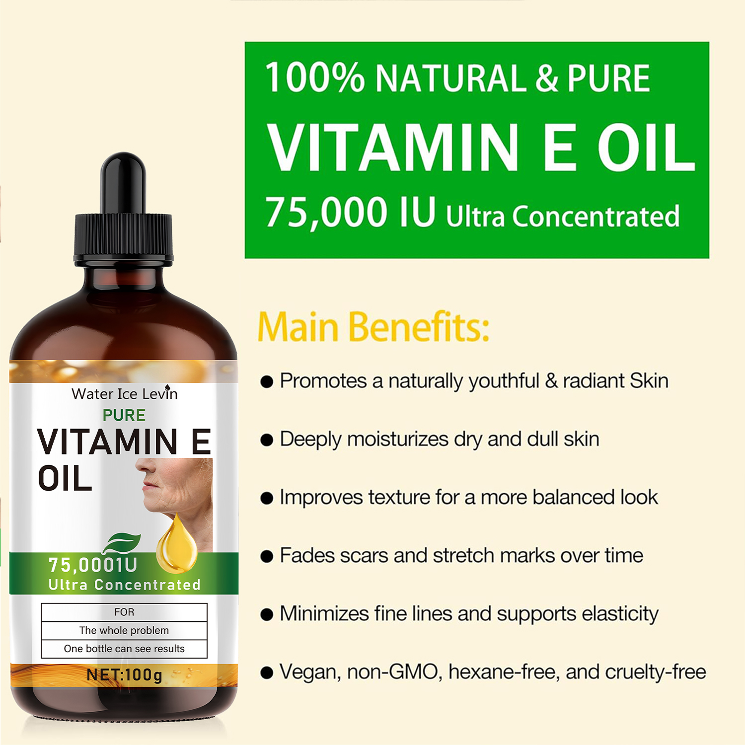 100ml Natural Vitamin E Essent - огляд і ціна Hair Care Vitamin