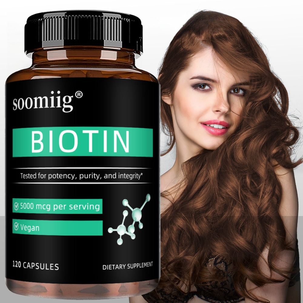 Vegan Biotin Supplement 5000 M - огляд і ціна Hair Care Vitamin