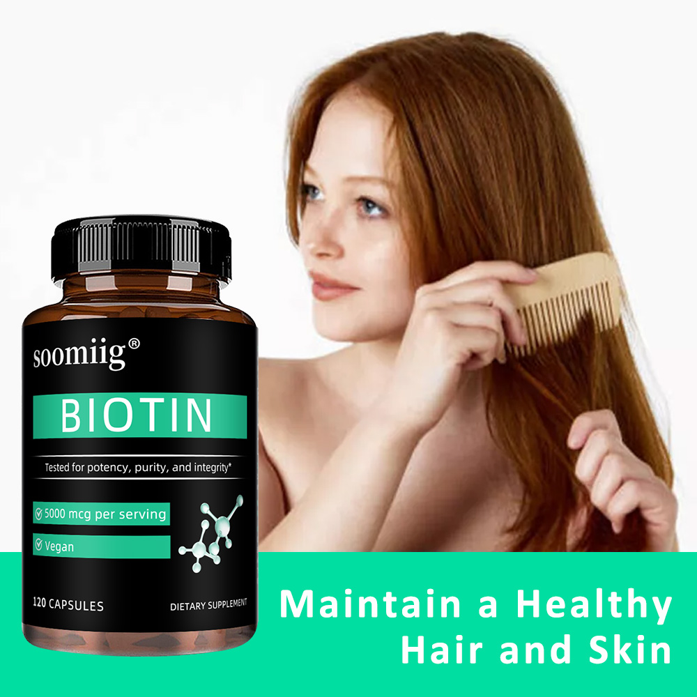 Vegan Biotin Supplement 5000 M - огляд і ціна Hair Care Vitamin