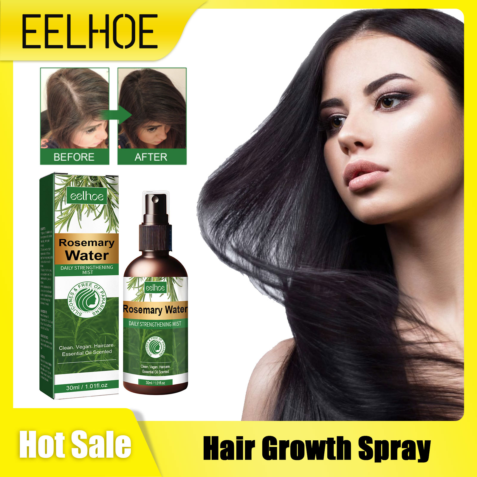 Rosemary Spray for Hair Nouris - огляд і ціна Hair Care Nature