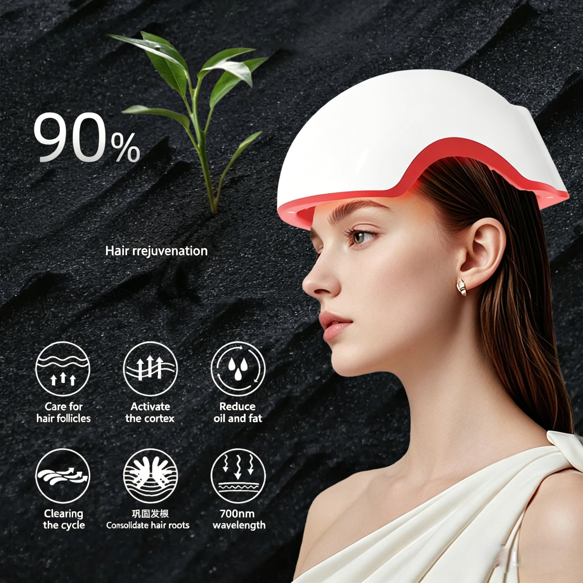 Red Light Therapy Device Hat N - огляд і ціна Hair Care Routine